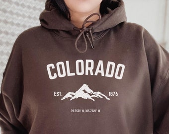 Colorado Hoodie / Vintage Colorado Hoodie / State Hoodie / Colorado Sweatshirt / Colorado Gifts