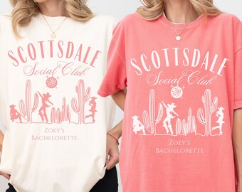 Custom Arizona Bachelorette Shirts, Custom Scottsdale Bachelorette Shirts, Personalized Bachelorette Shirts, Western Bachelorette Shirts