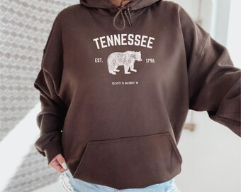 Tennessee Hoodie/ Trendy Tennessee Carolina Hoodie/ Vintage Tennessee Hoodie/ Tennessee Gift