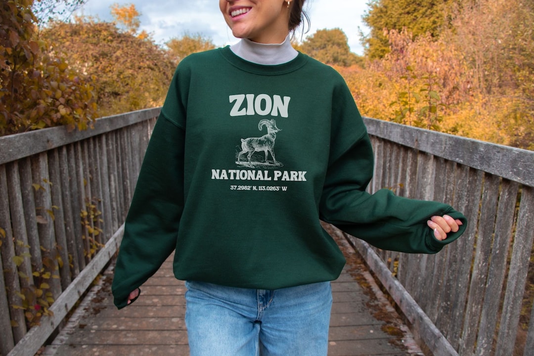 Zion National Park Sweatshirt/ Zion National Park Sweater/ Zion