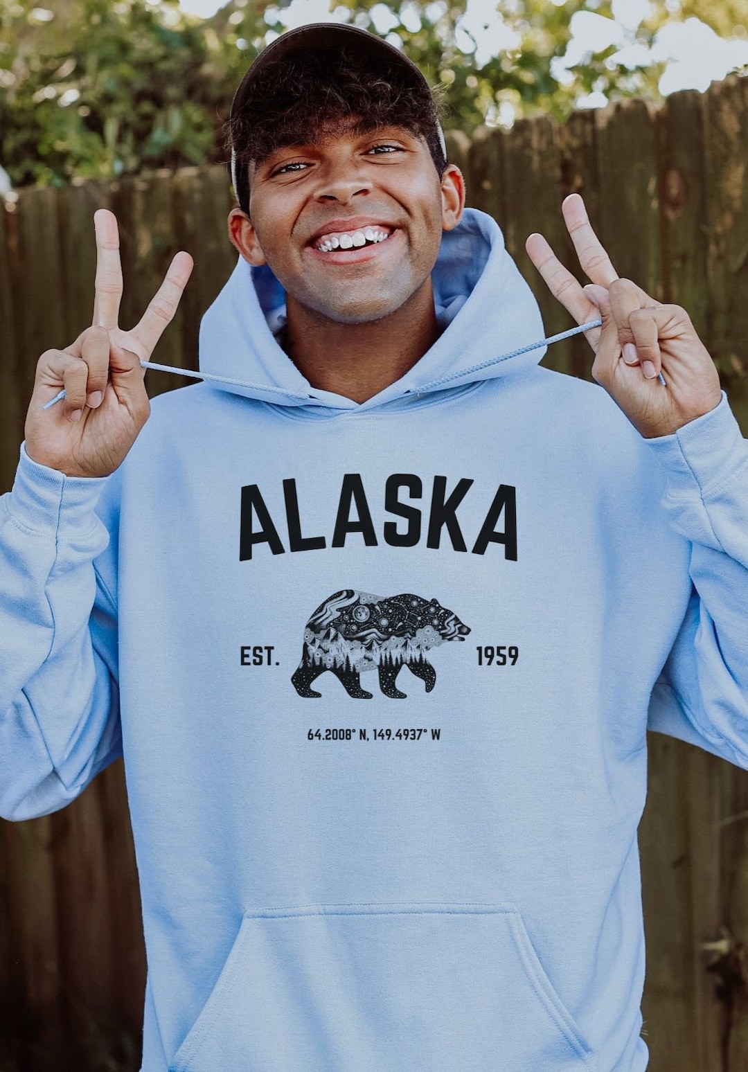 Alaska Hoodie/ Vintage Alaska Hoodie/ Anchorage Alaska Hoodie