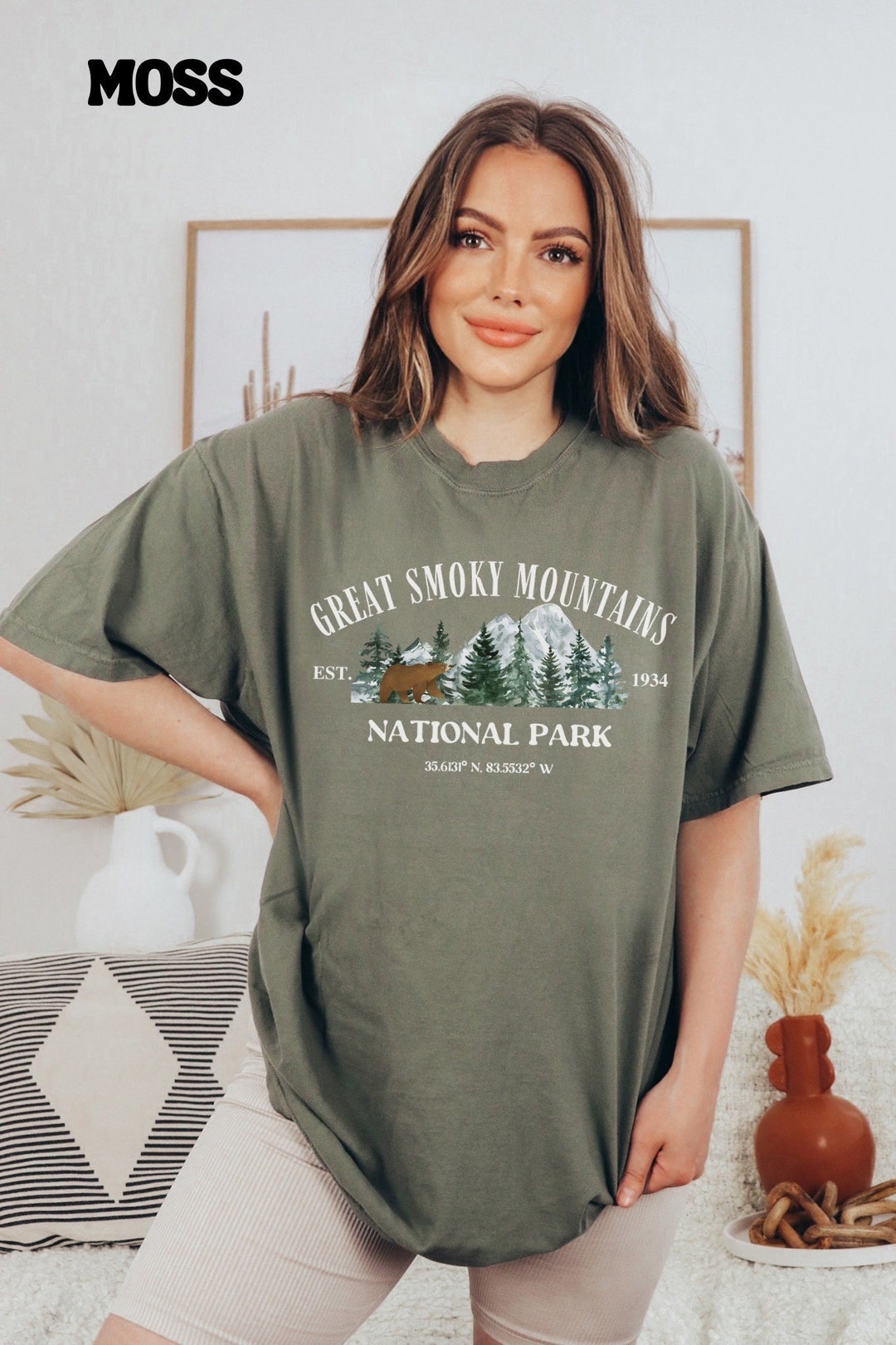 T-shirt Uomo Tee Hunt Smoky Mountain Moonshine - Maglietta Tennessee Whisky
