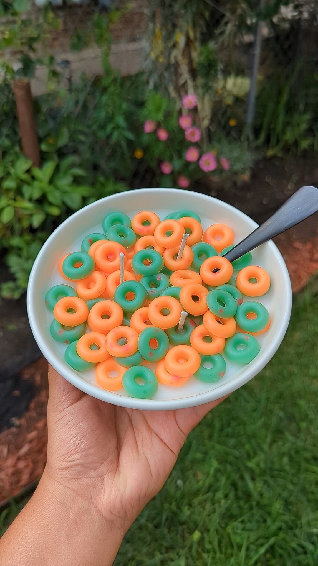 Apple Jacks SCENTED Cereal Bowl Candle Scent Mix Apple Cobbler, Baked Apple Pie, and Cinnamon