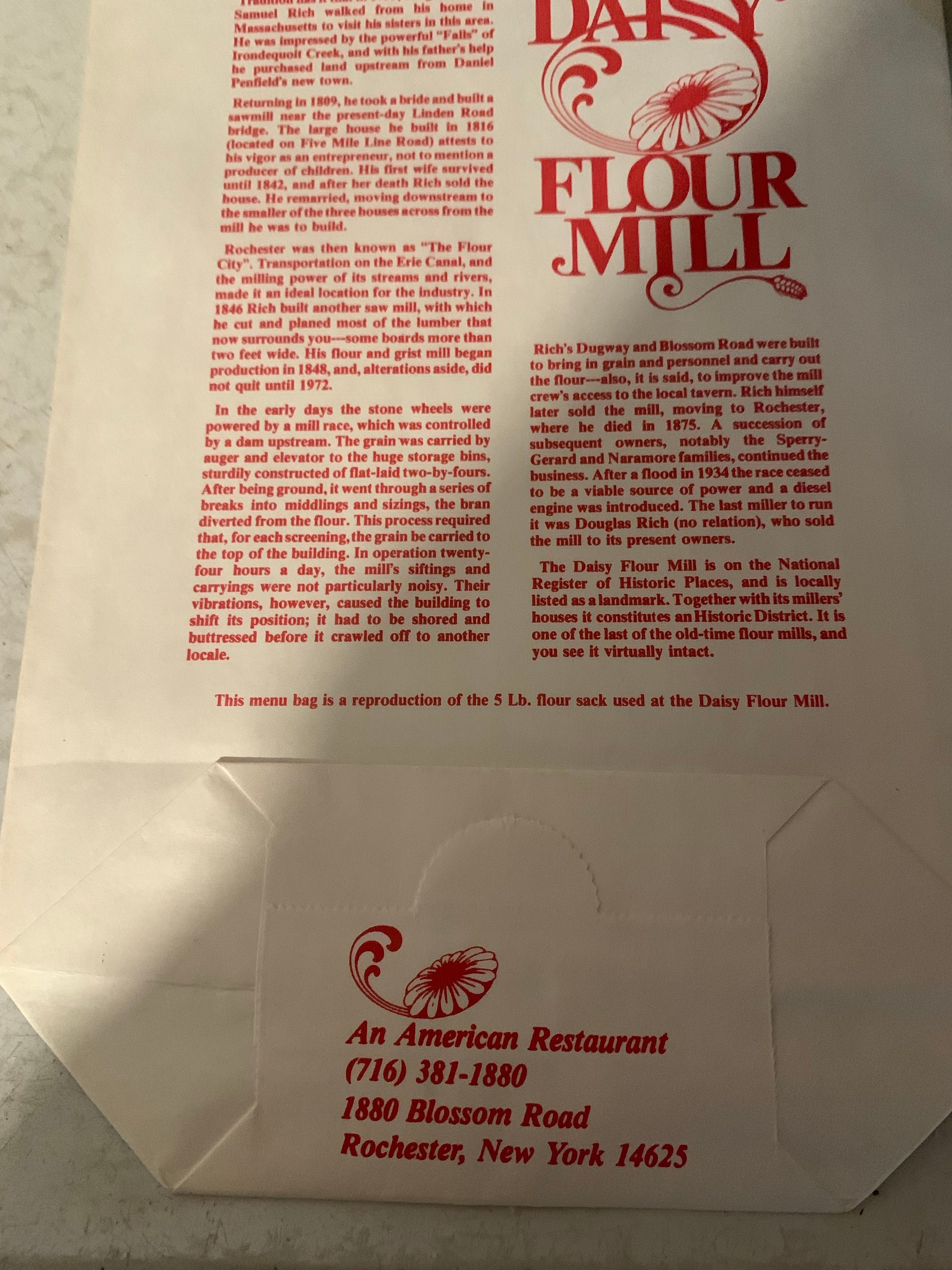 Daisy Flour Mill Bag 5lb. Vintage Reproduction Vintage Etsy