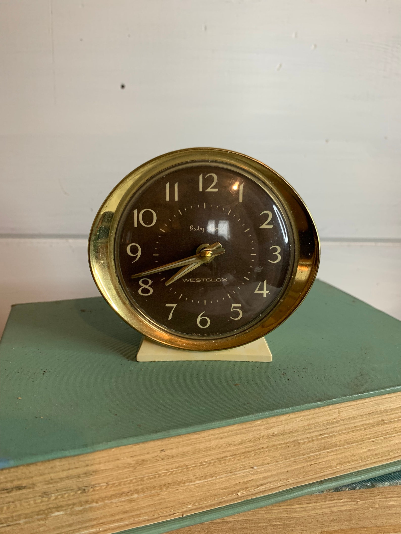 Vintage Baby Ben Alarm Clock With Black Face Etsy