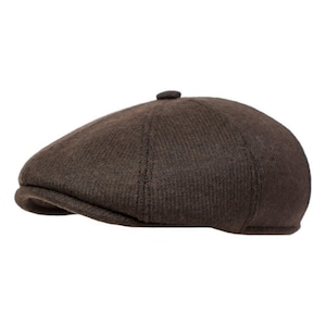 Newsboy Tweed Cap &quot;Cocoa Brown&quot;