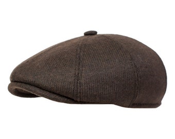 Newsboy Tweed Cap "Cocoa Brown"