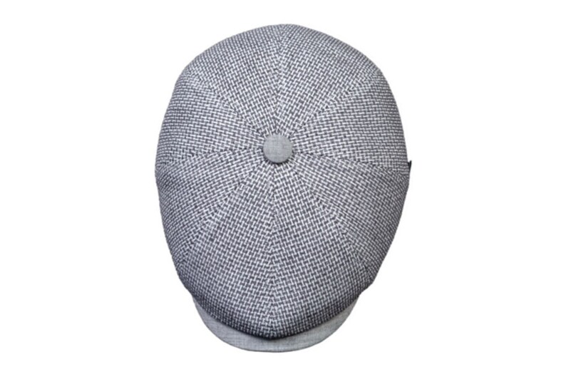 Summer Linen Newsboy Flat Cap london Gray Etsy
