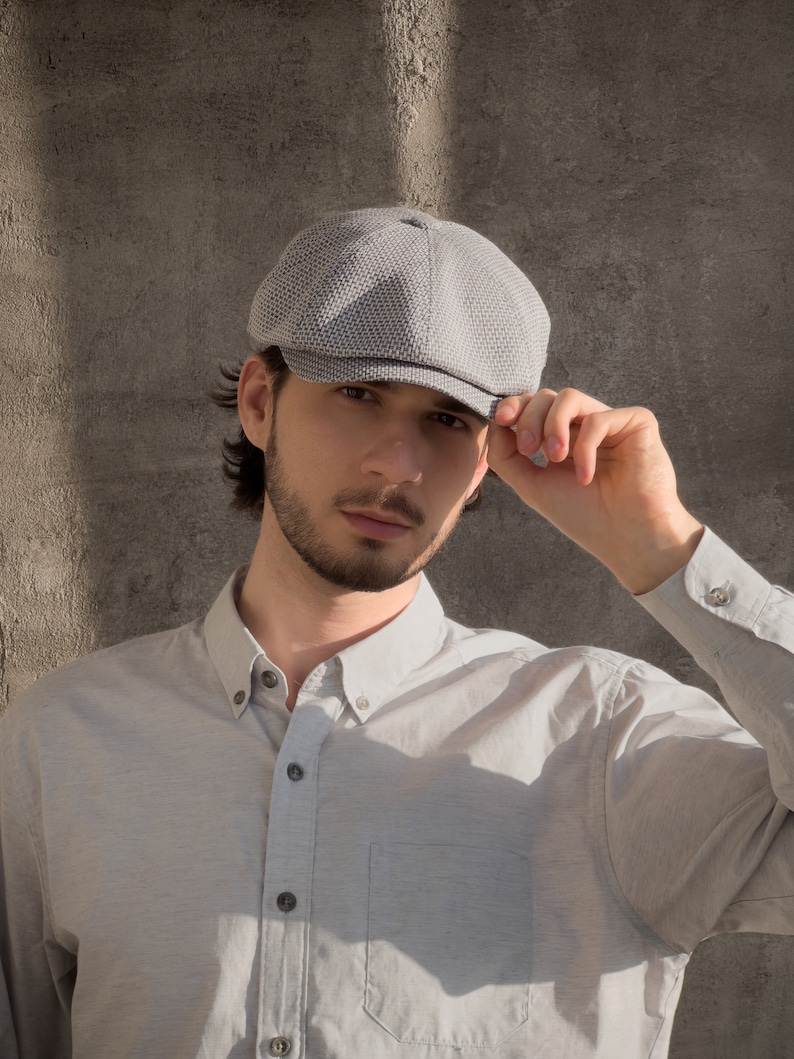 Buttoned Newsboy Cap main image 0