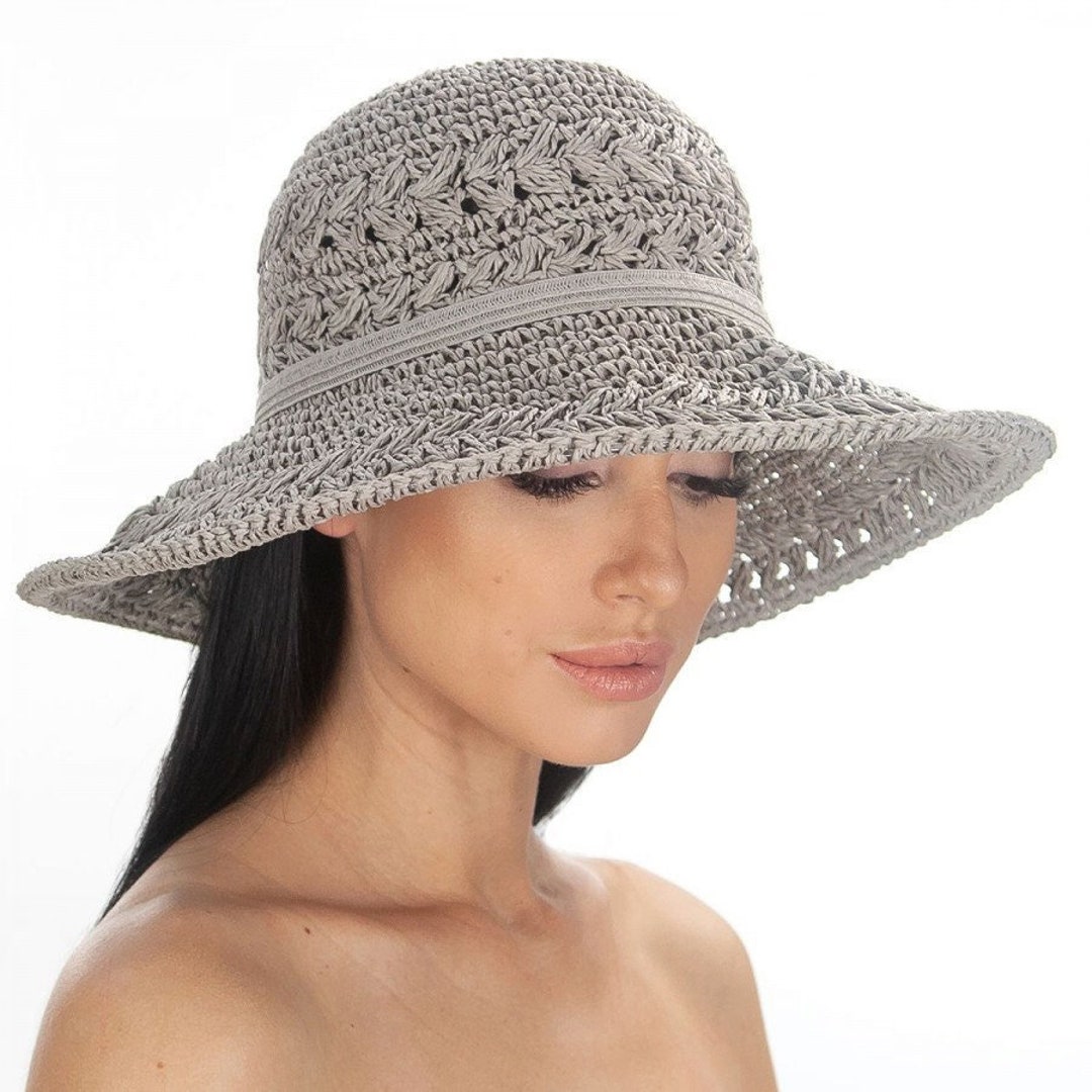 Women Summer Sun Hat pebble Beach Etsy