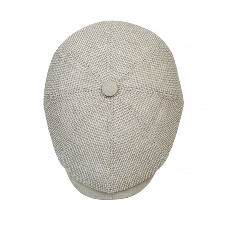 Summer Linen Newsboy Cap madrid Beige Etsy