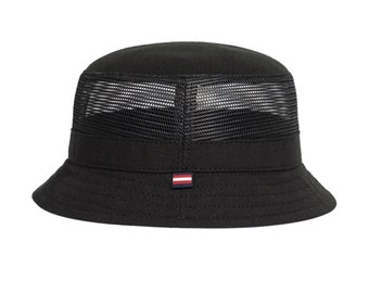 Gorra Summer Cotton Bucket Panamá "Black Mesh"