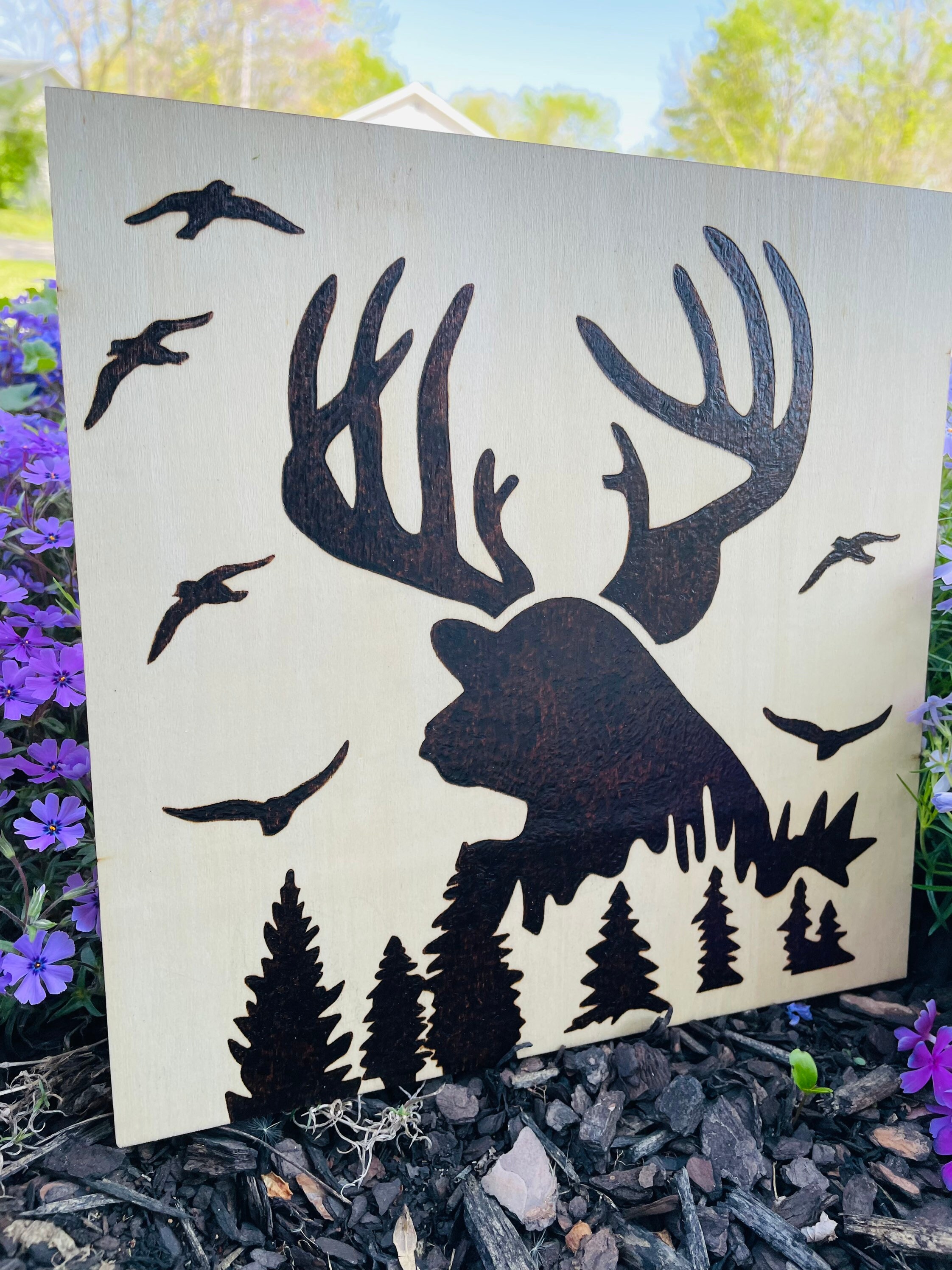 Elk Wood Burning - Etsy