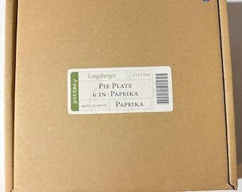 Longaberger 6 inch Paprika Pie Plate