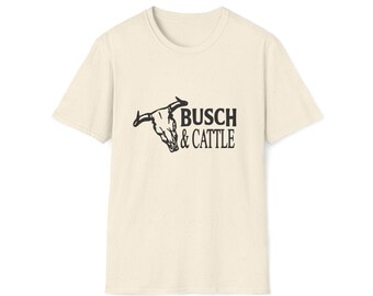 Busch & Cattle T-Shirt | Longhorn Skull Western Ranch Tee