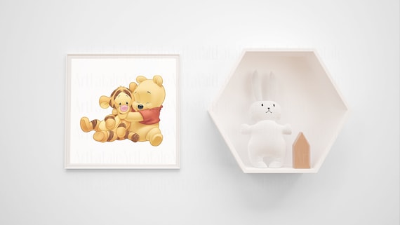 Vintage Winnie Puuh Babyparty-Banner – 1,5 X 91,4 Cm, PEVA-Stoff, Für Foto-Hintergrund & Wanddeko