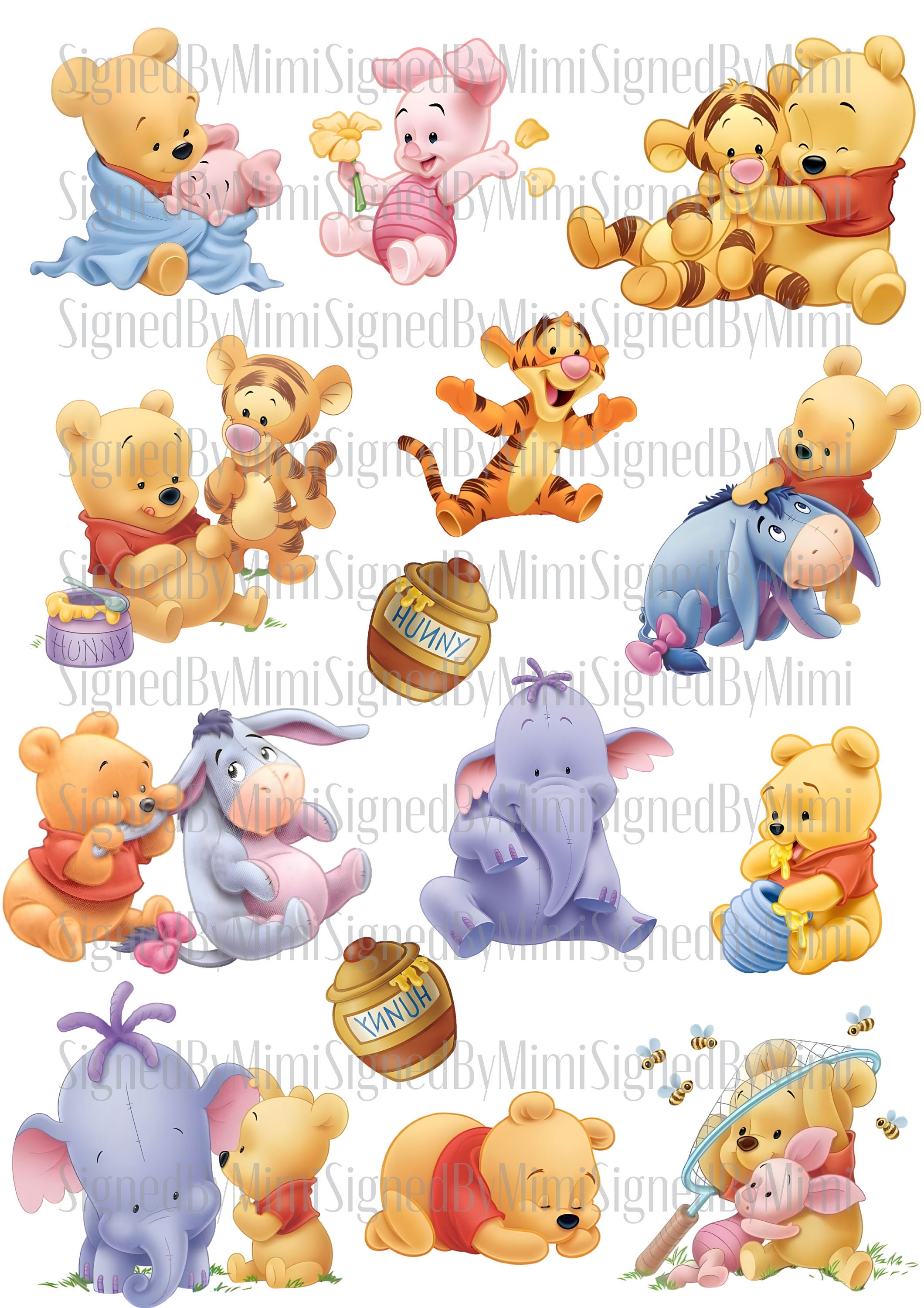22 Adorable Winnie the Pooh Stickers, Kawaii Stickers, Journal Stickers USA