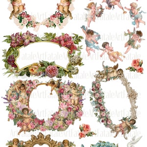 Love Spring Ephemera Printable Victorian Digital Collage - Etsy