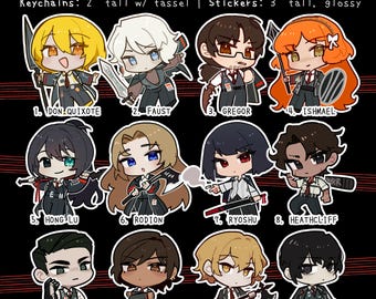 Limbus Company Sleutelhangers Bedels en stickers (PREORDERS)