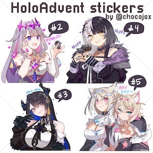 Hololive Advent Stickers