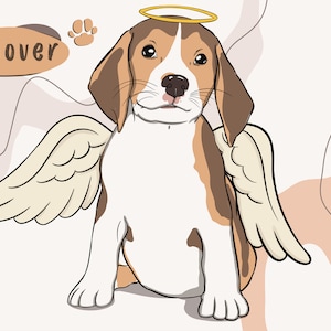 Retrato de perro conmemorativo personalizado, pintura personalizada por encargo para dueños de mascotas en duelo, ilustración conmemorativa única para la pérdida de un gato.
