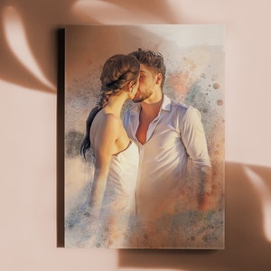 Customizable Modern Wedding Invitation Portrait, Personalized