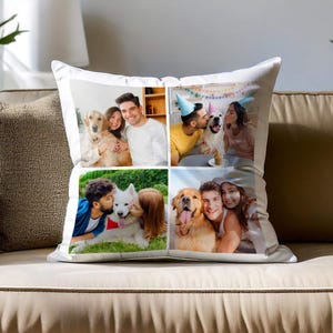 Almohada de collage de fotos personalizada para mamá, almohadas decorativas, almohada decorativa, decoración de dormitorio, regalo personalizado para el día de la madre, regalo para mamá