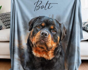 ペットのポートレートブランケット、名前入り犬用ブランケット、猫の顔ブランケット、犬の写真ブランケット、犬のお母さんへのギフト、ペットの飼い主へのギフト