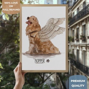 Dibujo conmemorativo personalizado para mascota, pintura personalizada para perro, regalo conmemorativo con foto, retrato artístico de mascota por encargo, regalo con foto para mamá de perro