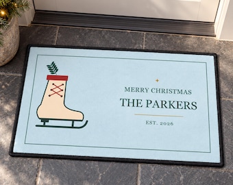 Custom Doormat for Christmas - A Housewarming Gift