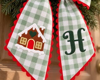 Personalized Wreath Sash, a Housewarming Gift for the New Home