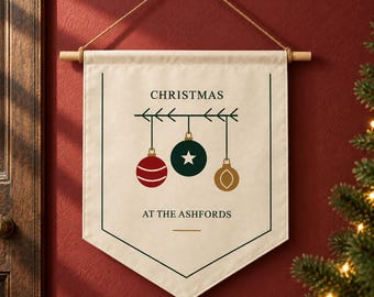 Custom Pennant With Ornament Art - Personalized Gift