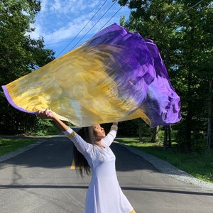 FOR YOUR GLORY - Silk Worship Flags - Praise Flags - Worship Flags Set - Worship Flags with Flex Rods - Dance Flags (Set of 2)