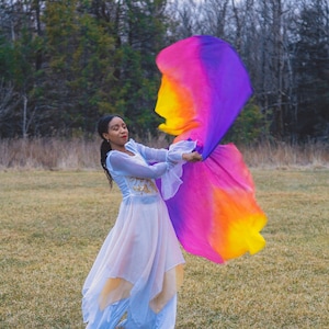 SUBMIT- Swing Flags, Praise Flags, Worship Flags Set, Silk Worship Dance Flag (Set of 2)