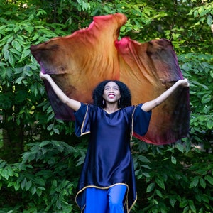 TRIBE OF JUDAH - Swing Flags, Praise Flags, Worship Flags Set, Silk Worship Dance Flag (Set of 2)