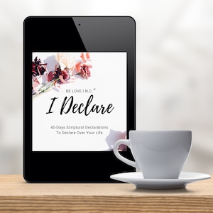 Ich ERKLÄRE - 40 Tage Schrifterklärungen | Schriftkarten | Bibel-Erinnerungskarten | Inspirierende Karten | Druckbare christliche Affirmation