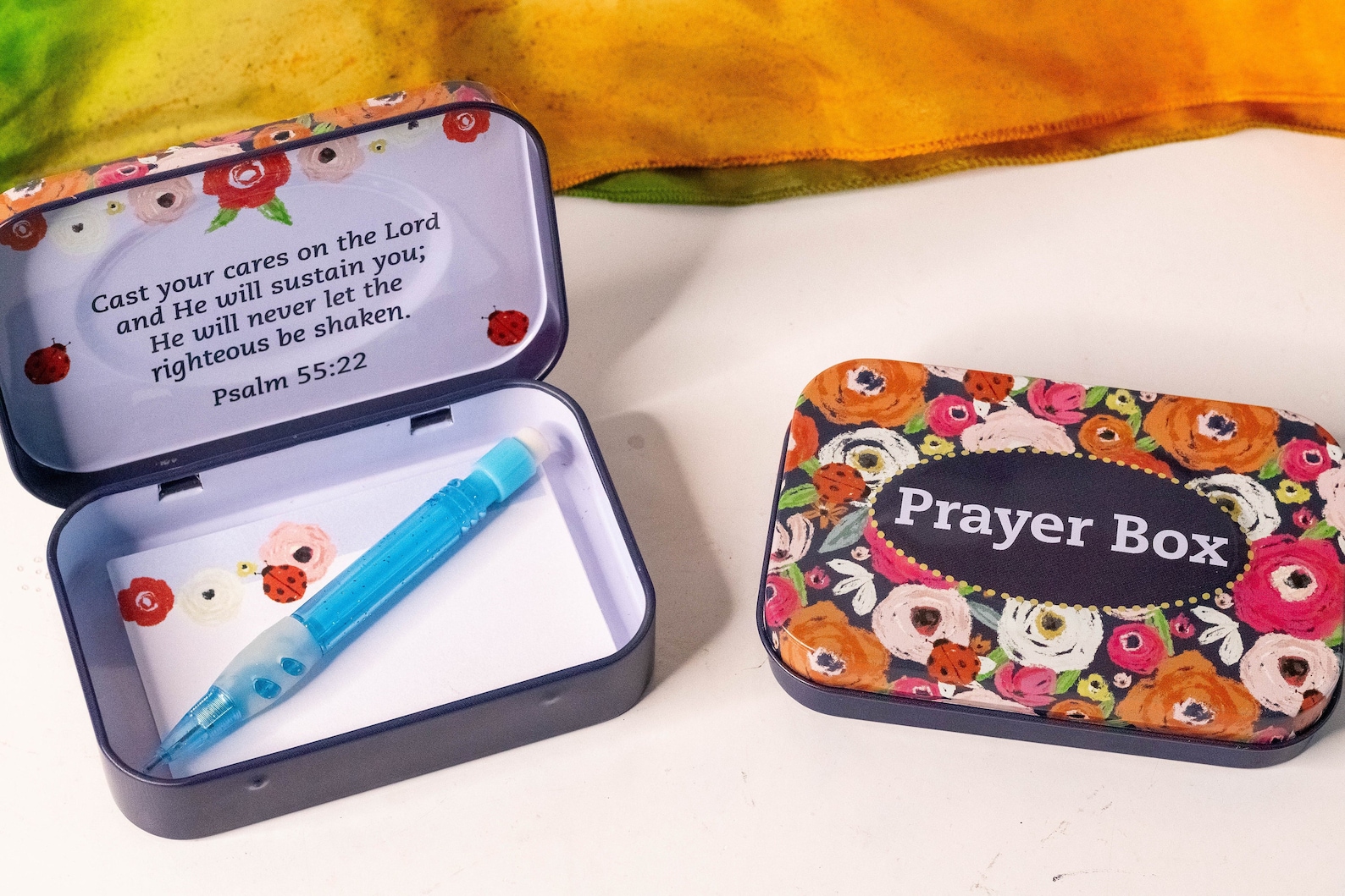 Prayer Box Inspirational Gift Faith Gifts Tin Prayer Box Etsy