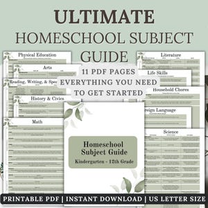 Ultieme vakkengids voor thuisonderwijs | Kleuterschool-12e leerjaar | PDF | Klaar om af te drukken | Onderwerpsuggestie | Afdrukbaar | Afdrukbaar