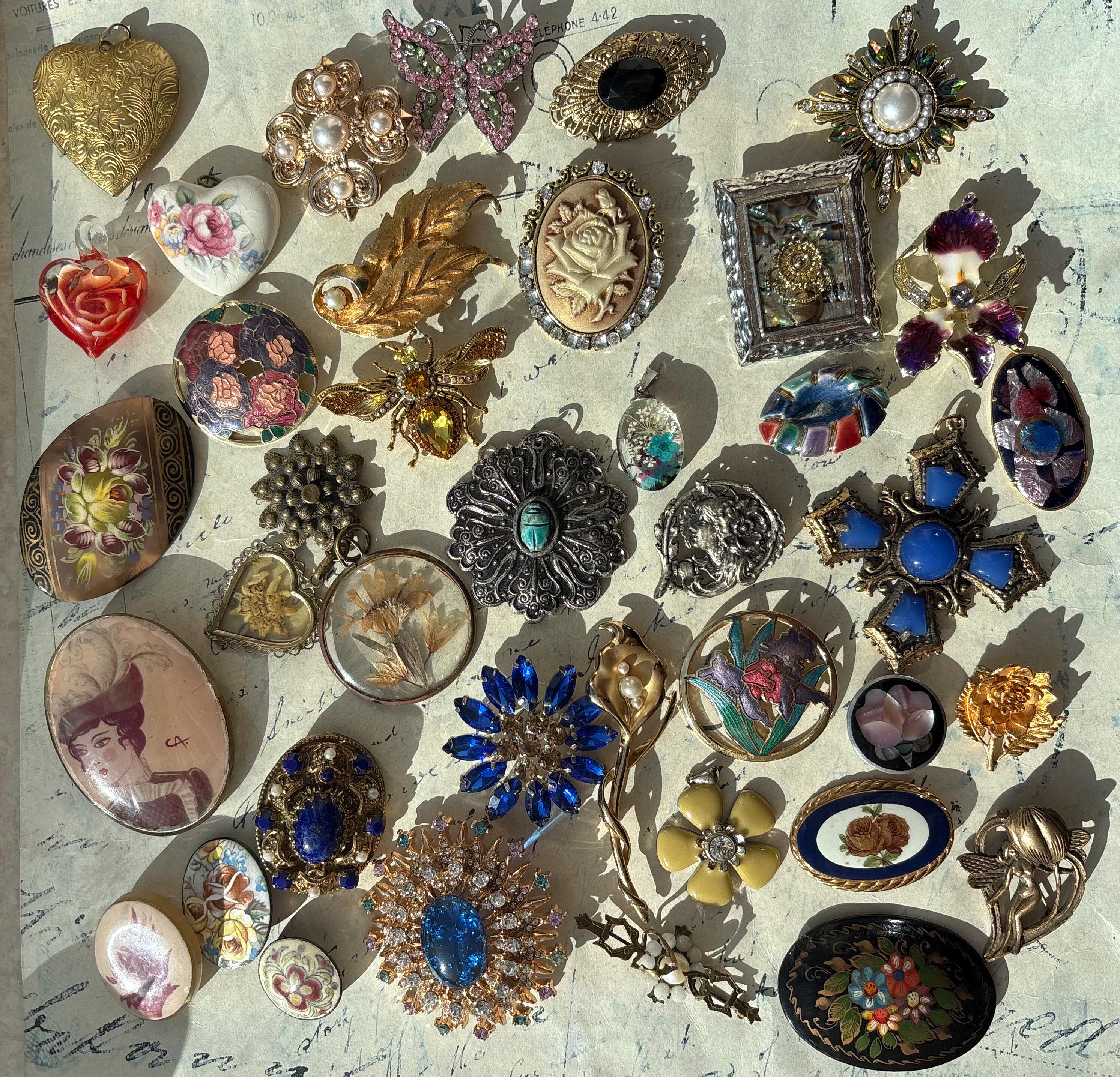 Vintage French Brooches - Etsy