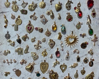 Beautiful Goldfilled Antique Charm Necklaces French High End Vintage Style Stylish Necklaces Choose your charms from this set handmade