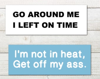 Funny Car Decal Sticker, Car window Bumper Sticker,