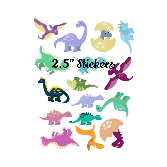 Dinosaur Sticker Sheet Sticker Board Stickers Matte Vinyl Etsy