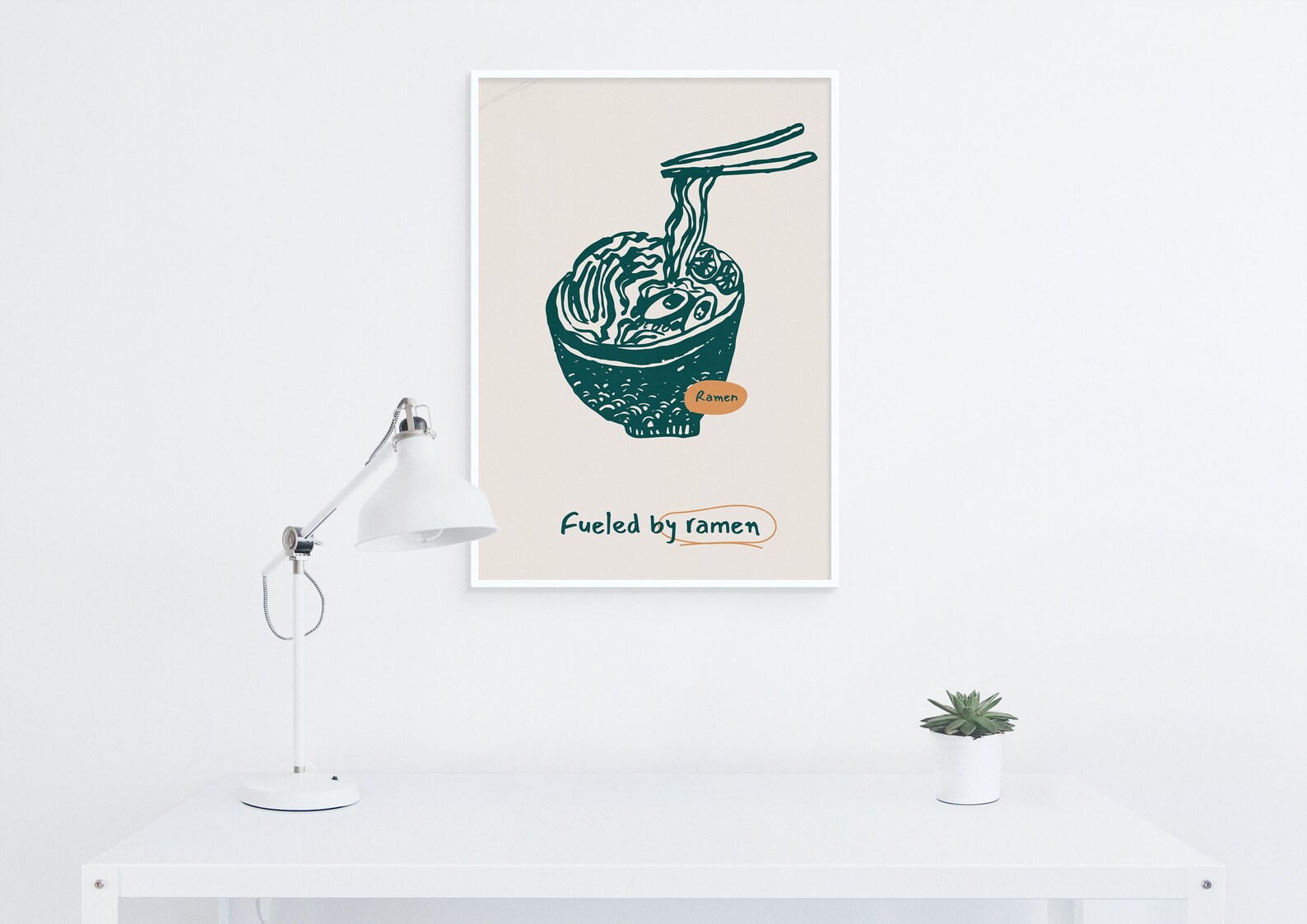 Wall Art Fueled by Ramen Printable Kitchen Decor Seasonal Etsy