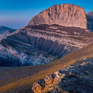 Greece Mount Olympus Wall Art, Mountain Landscape Canvas & Paper Print,Wall Decoration Ideal for Home,Living Room,Bedroom,Office and Kitchen