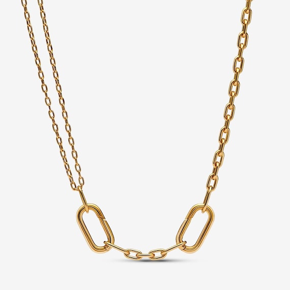New Year 2023 Collection ME Double Link Chain Gold Necklace Etsy