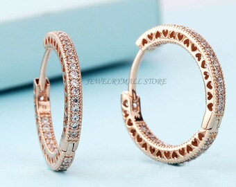 New Pandora Rose Gold Hearts Of Pandora 
