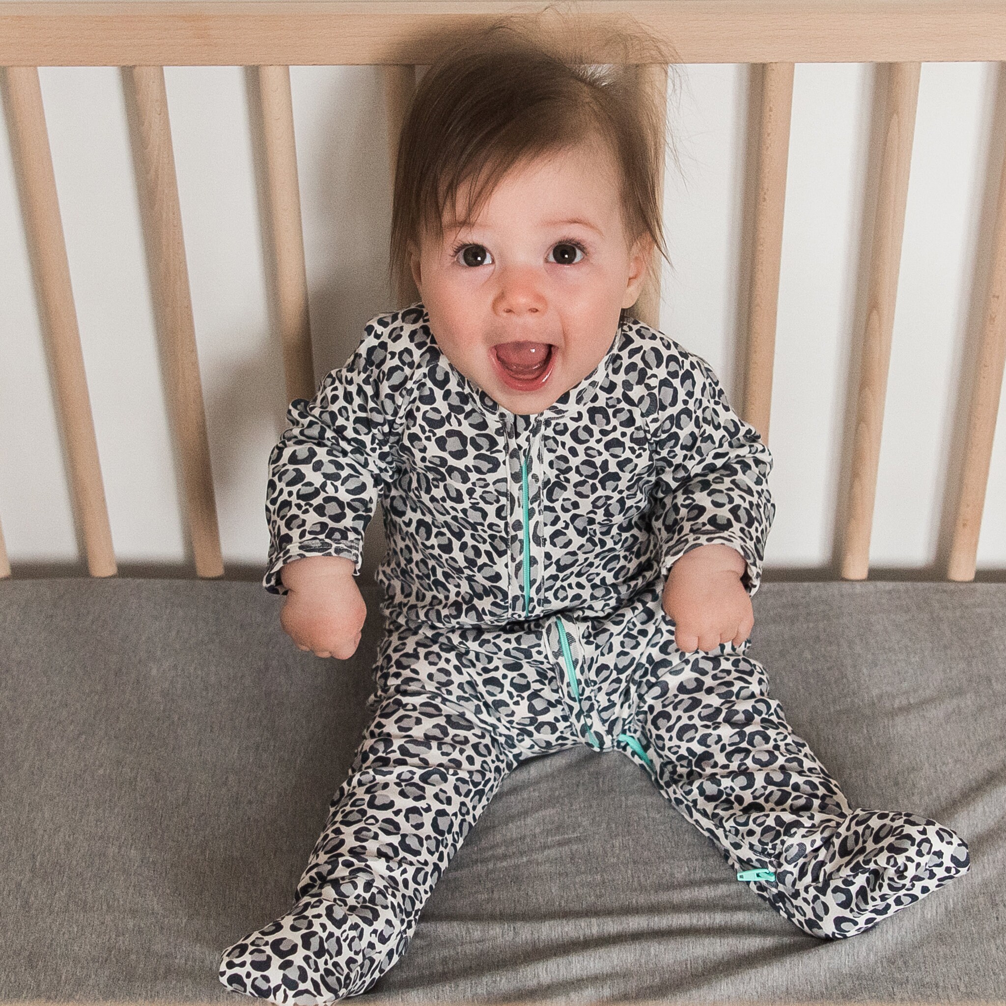 Leopard print baby sleeper hot sale