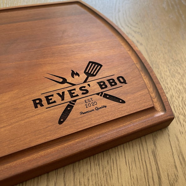 Bbq Cutting Board Etsy