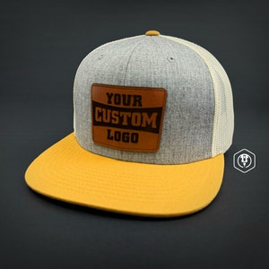 Personalized Richardson 511 Trucker: Custom Leather Patch, Laser-Engraved Logo/Text, Stylish Branding