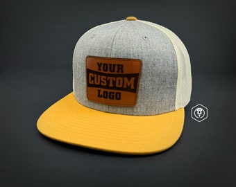 Personalized Richardson 511 Trucker: Custom Leather Patch, Laser-Engraved Logo/Text, Stylish Branding
